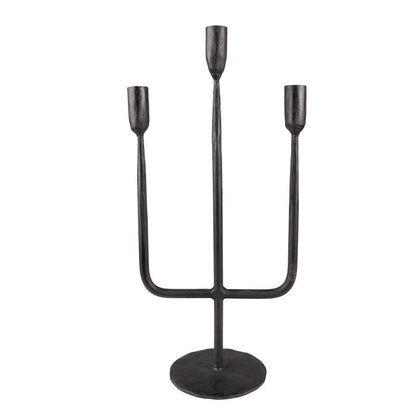 Ljusstake 43 Cm Svart Metall