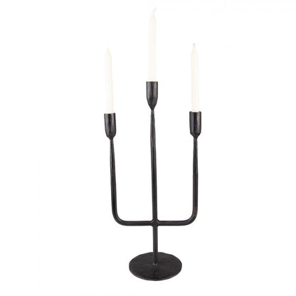 Ljusstake 43 Cm Svart Metall