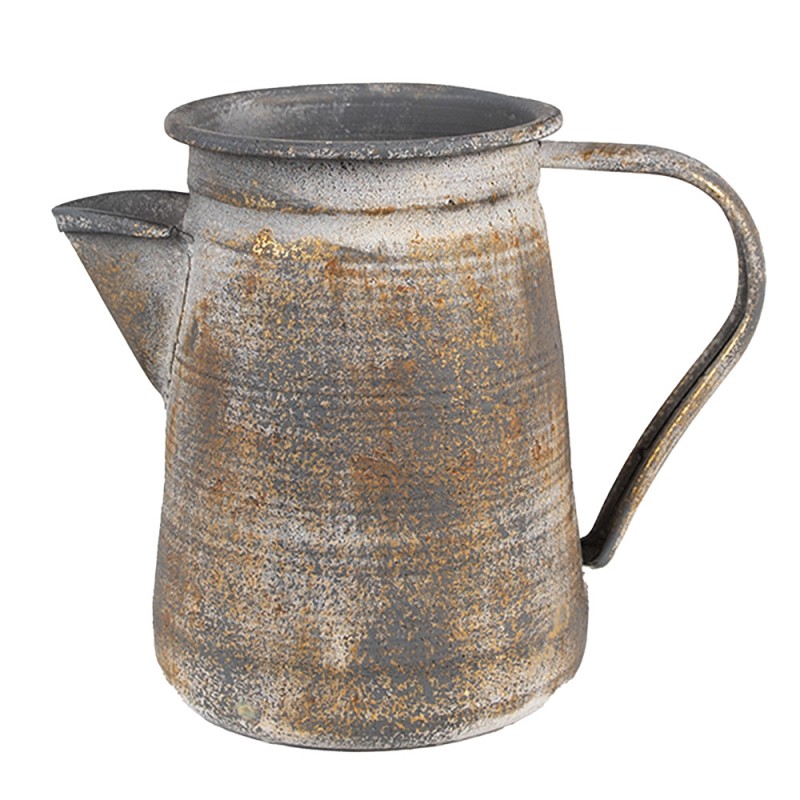 Dekorativ Kanna Grå Metall (B/D/H) 20x12x16 cm