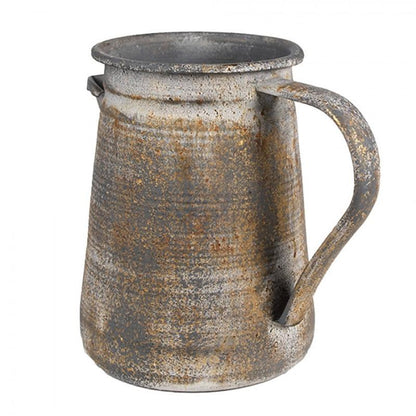 Dekorativ Kanna Grå Metall (B/D/H) 20x12x16 cm