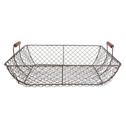 Dekorativ korg Förvaringskorg 3-pack Brunt järn 40x34x15
