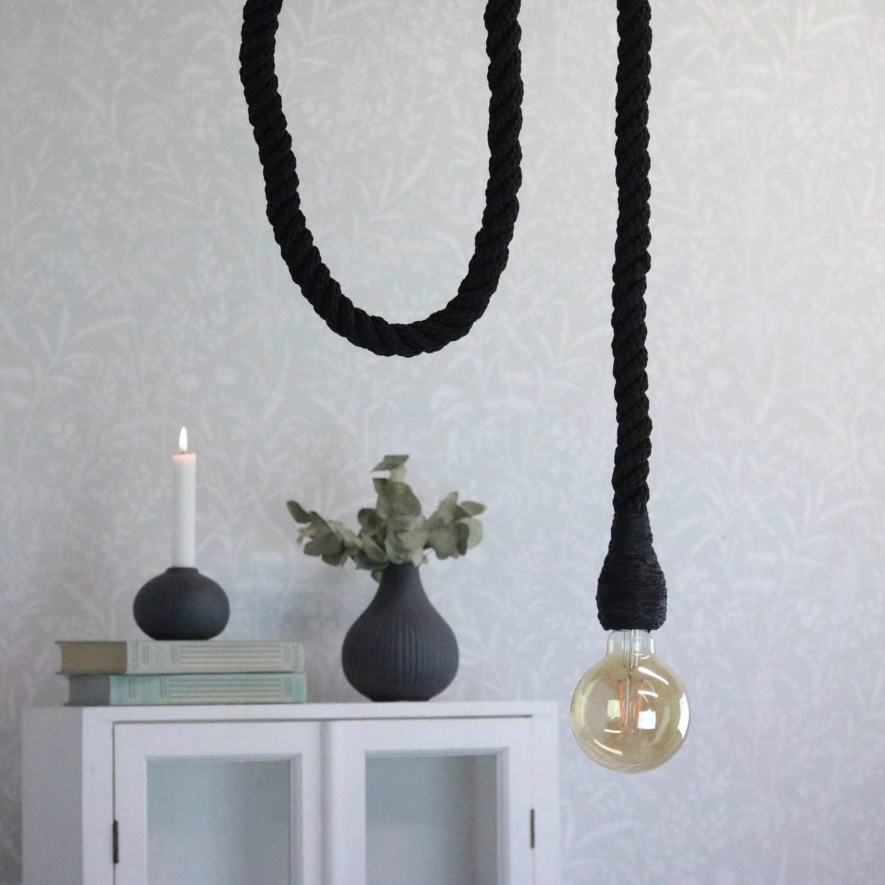 Taklampe Rep 150 cm svart