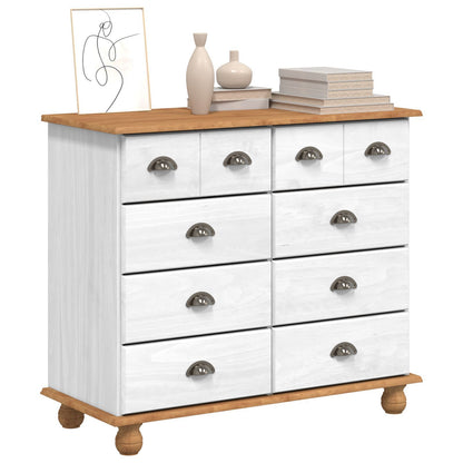 Kommode Hvit 'ASKIM' 91x40x79 cm Solid Tre Pine