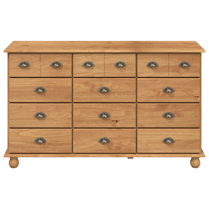 Kommode Brun "ASKIM" 79x40x133.5 cm Solid Furu