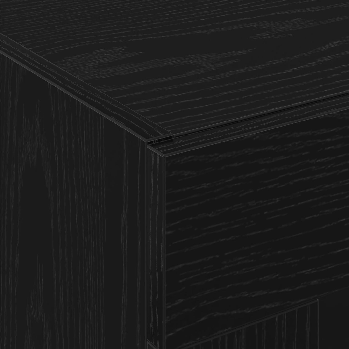 Veggskap Svart Eik 2 stk 69,5x34x90 cm