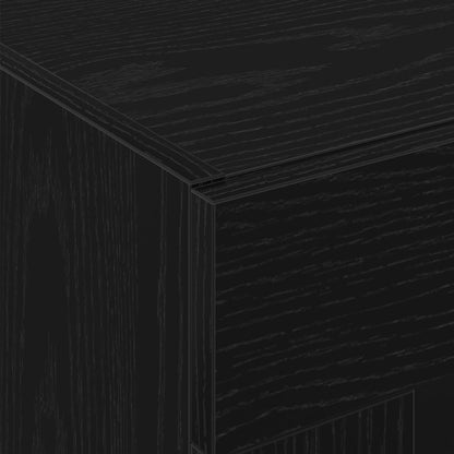 Veggskap Svart Eik 2 stk 69,5x34x90 cm