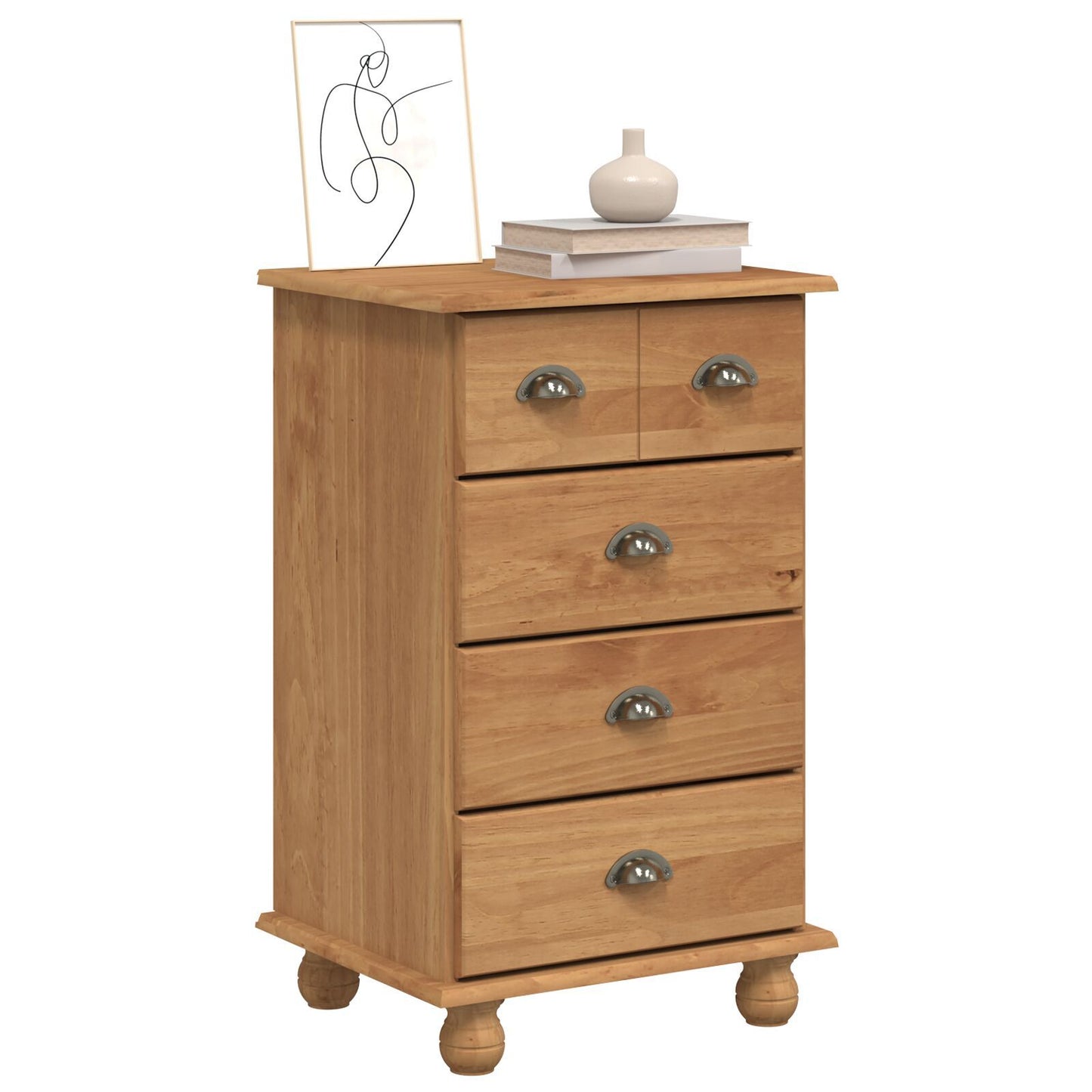 Kommode Honningbrun 'ASKIM' 45.8x40x79 cm Solid Tre Furu