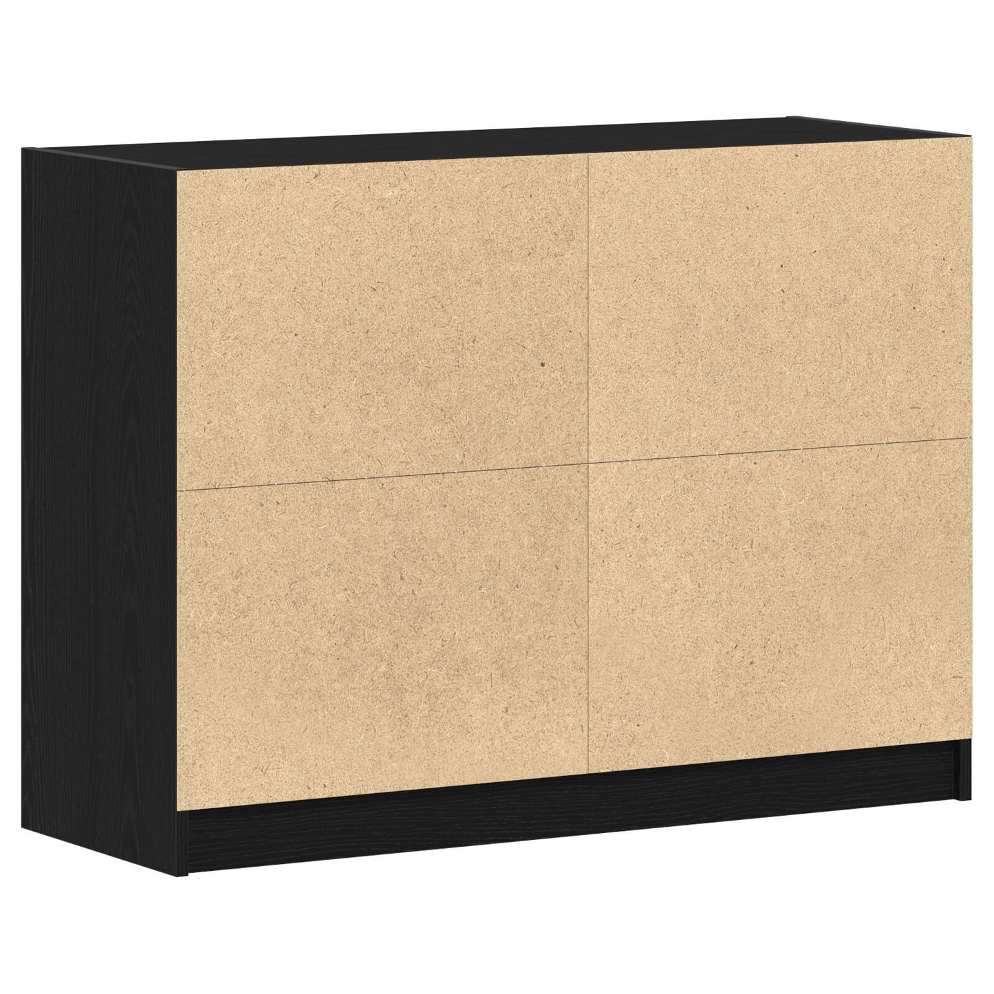 Skjenk Svart Eik 102x37x75,5 cm Konstruksjons Tre