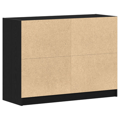 Skjenk Svart Eik 102x37x75,5 cm Konstruksjons Tre