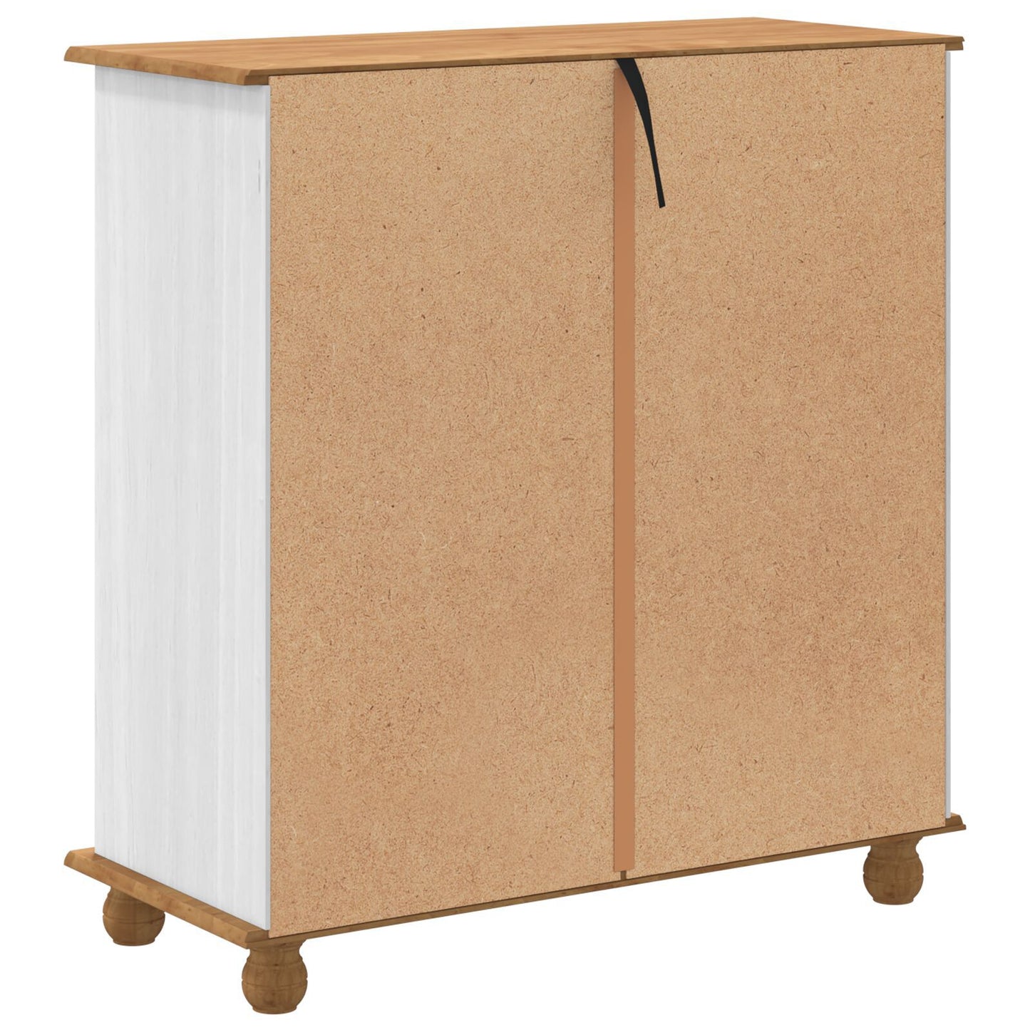 Kommode Hvit "ASKIM" 91x40x95,5 cm Solid Tre Furu
