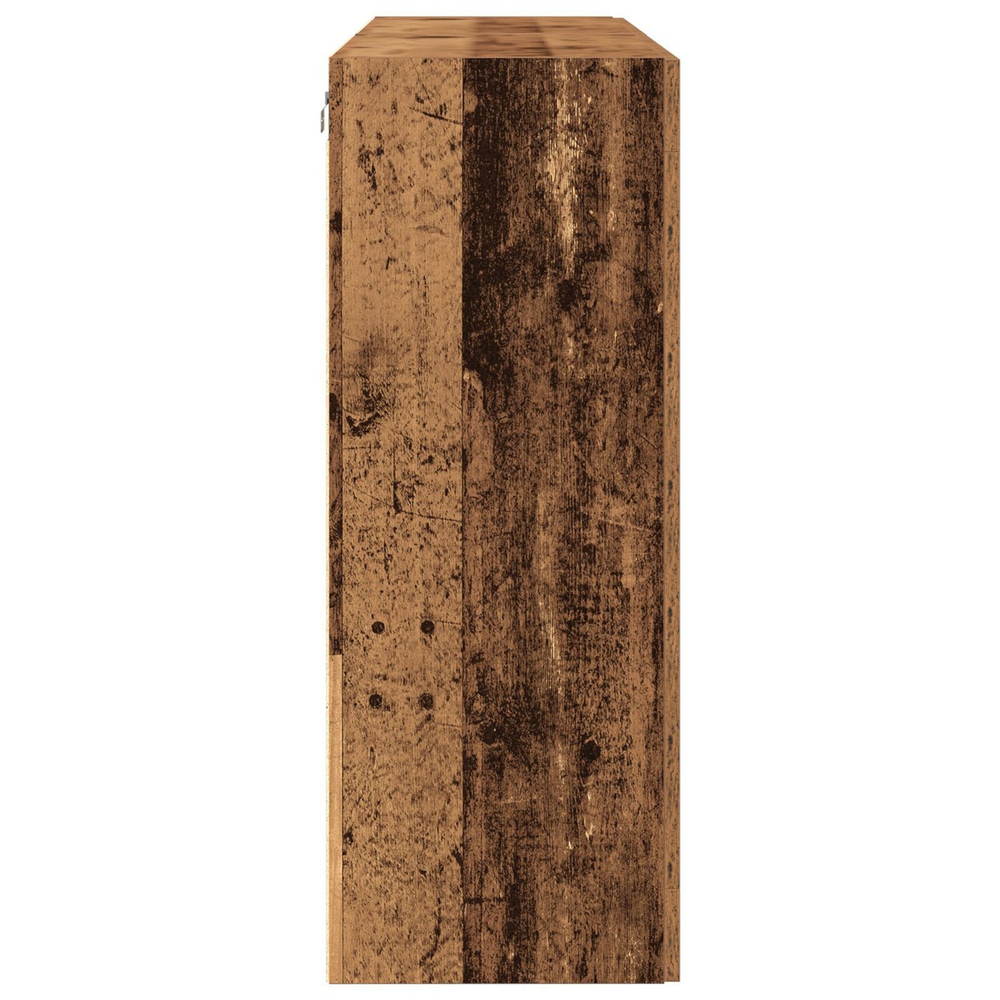 Veggskap Brun Sett med 2 Massivt tre 139 x 34 x 90 cm