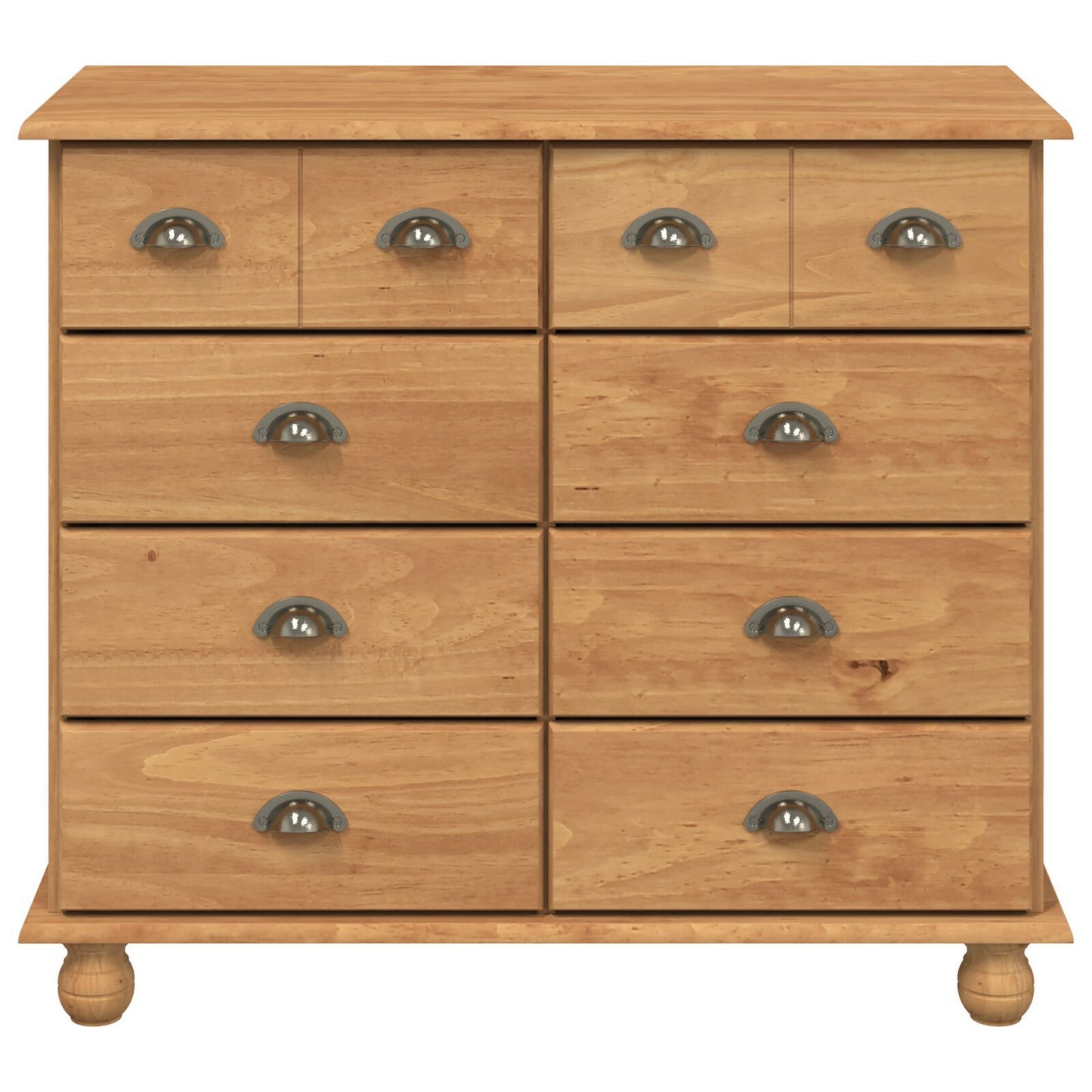 Kommode Honningbrun 'ASKIM' 91x40x79 cm Massivt trefuru