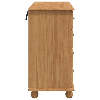 Kommode Honningbrun 'ASKIM' 91x40x79 cm Massivt trefuru