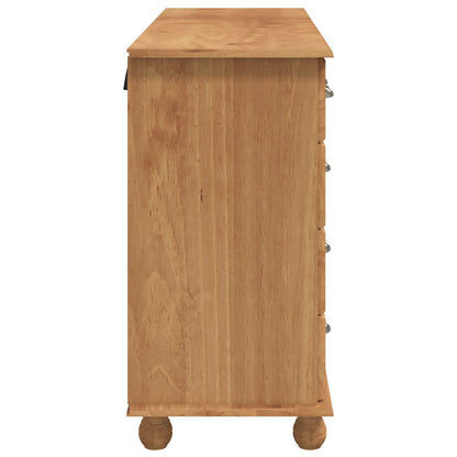 Kommode Brun "ASKIM" 79x40x133.5 cm Solid Furu