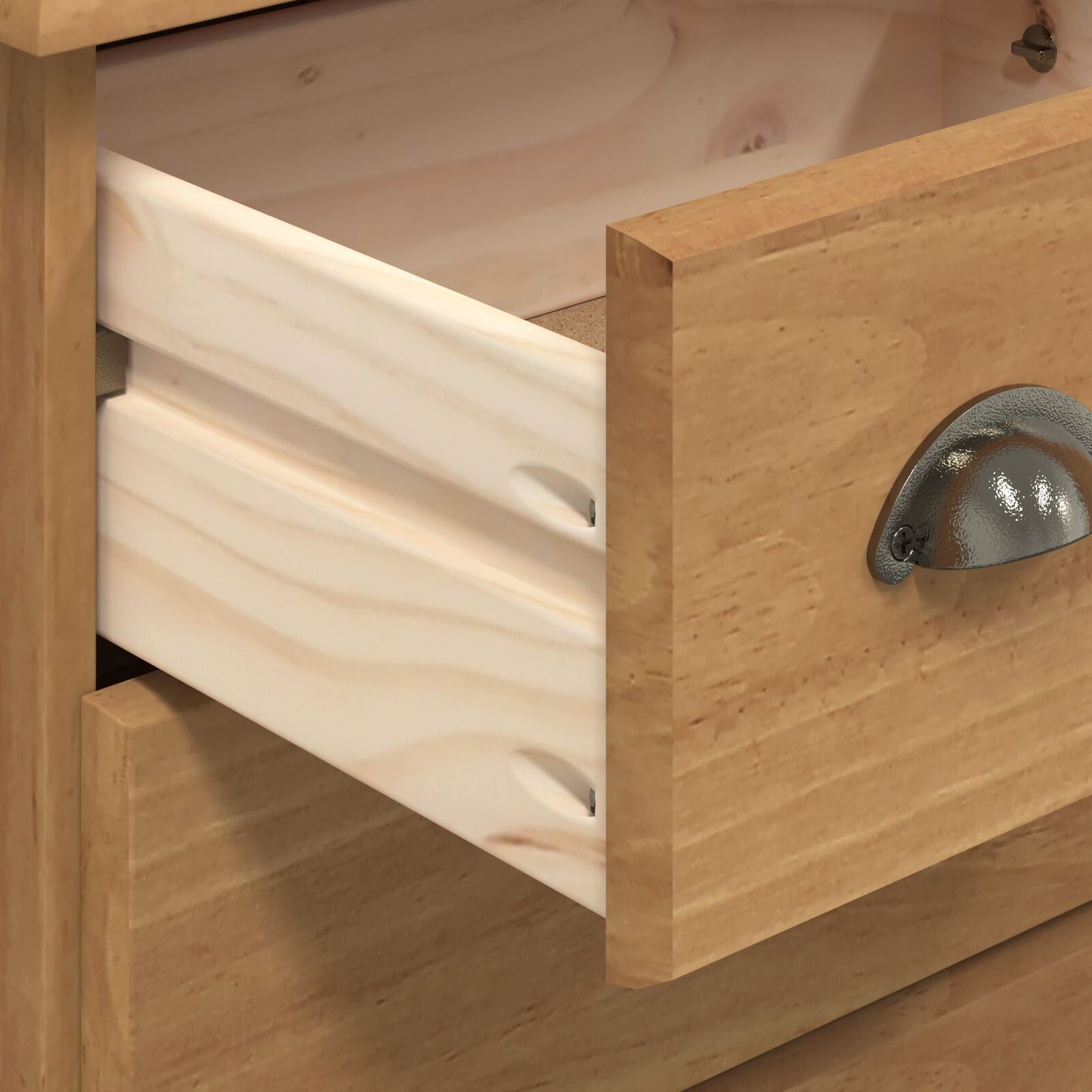 Kommode Honningbrun 'ASKIM' 45.8x40x79 cm Solid Tre Furu