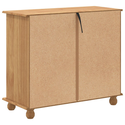 Kommode Honningbrun 'ASKIM' 91x40x79 cm Massivt trefuru