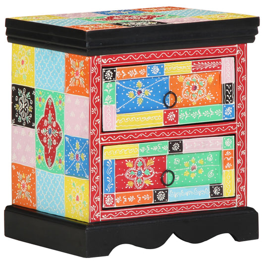 Nattbord Sengbord Tre Flerfarget 40x35x45 cm