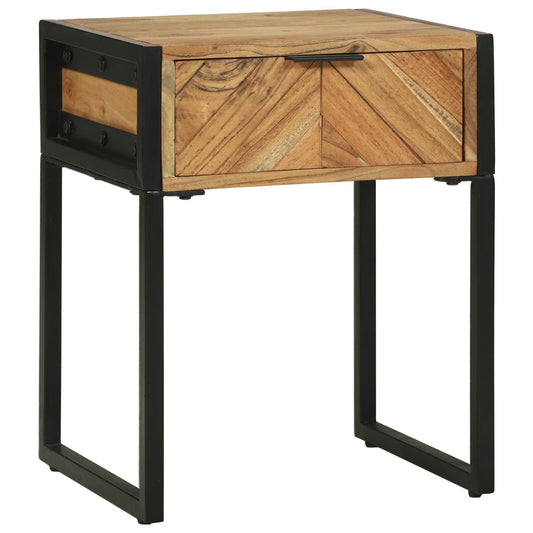Nattbord Sengbord Tre 40x35x50 cm Massivt Akasietre