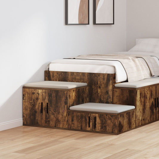 Oppbevaringsskap Røkt Eik 108x41x40 cm Laget av Ingeniørtre