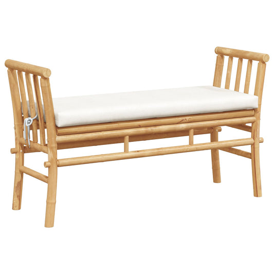 Hagebenk Tre med puter 110 cm i bambus