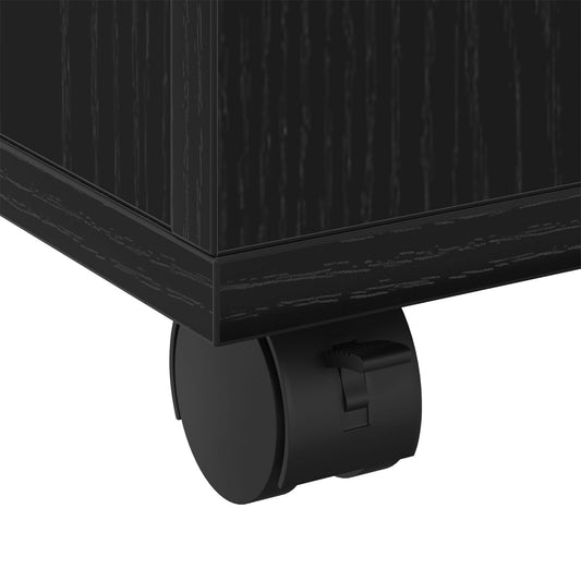 Salongbord Sofabord Svart Eik 60x60x38 cm tre