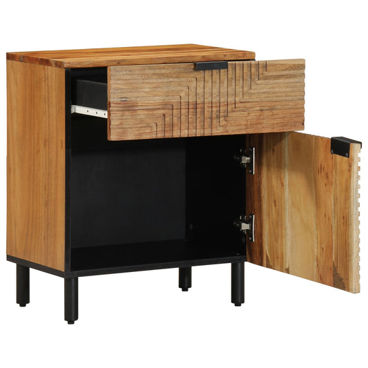 Nattbord Sengbord Tre 50x33x60 cm Solid Tre Akasie
