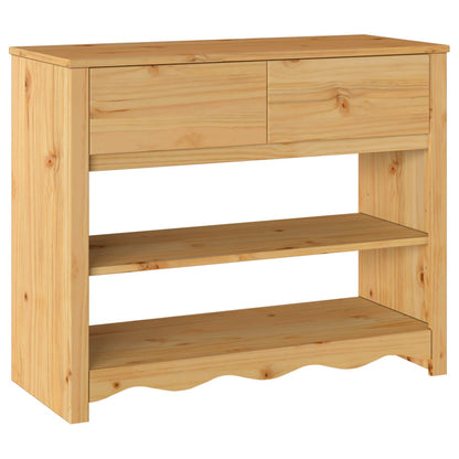 Avlastningsbord Konsollbord Tre "DRAMMEN" 89,5x37x73 cm Solid Tre Furu