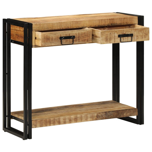 Avlastningsbord Konsollbord Tre 90x33x75 cm Solid Grov Mango