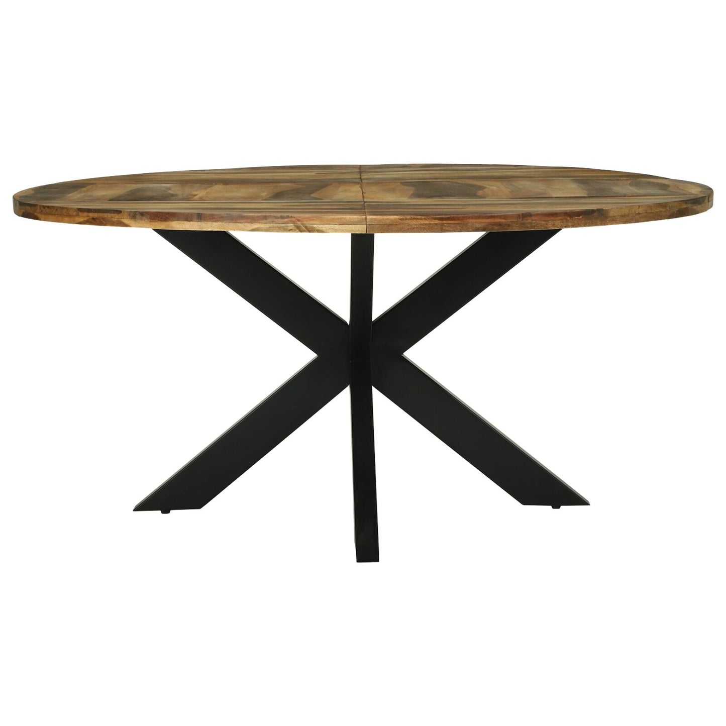 Spisebord Kjøkkenbord Tre Rundt Ø160x76 cm Massivt Akasietre
