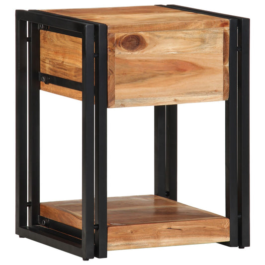 Nattbord Sengbord Tre 40x35x50 cm Solid Akasietre