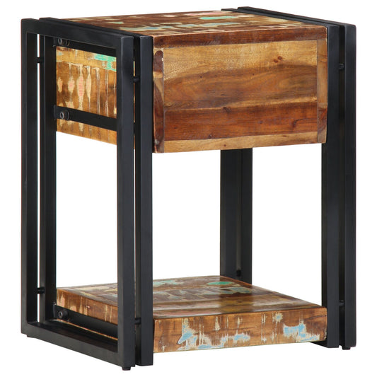 Nattbord Sengbord Tre 40x35x50 cm Solid Tre Gjenvunnet