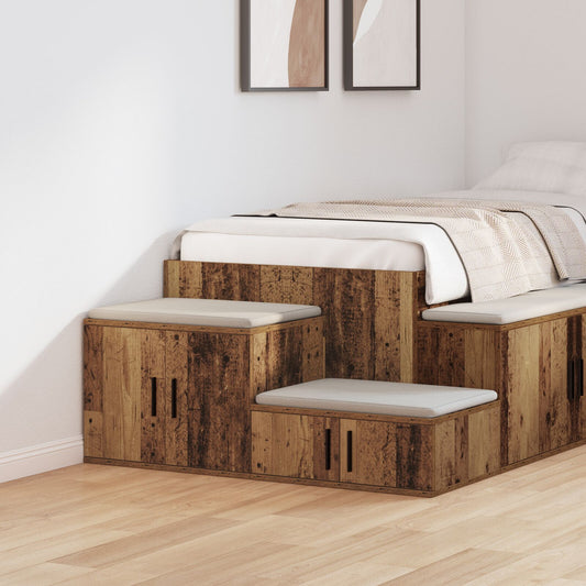 Oppbevaringsskap i gammelt treverk 103x41x40 cm, konstruert tre