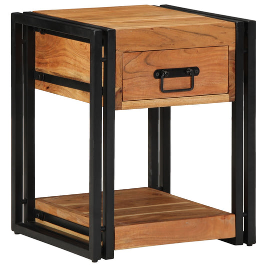 Nattbord Sengbord Tre 40x40x50 cm Solid Akasietre
