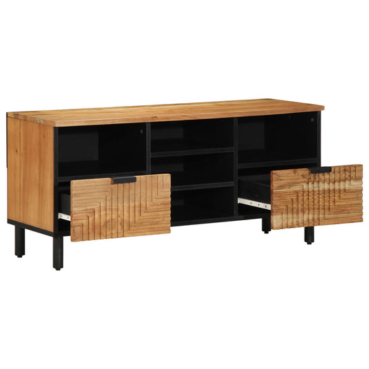 TV-Møbel Tre Tv-skap 100x33,5x46 cm Massivt Akasietre