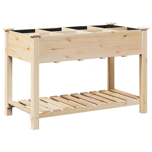 Utendørs Blomsterkasse Plantekasse Tre med Gitter 115x59x76 cm Solid Tre Furu