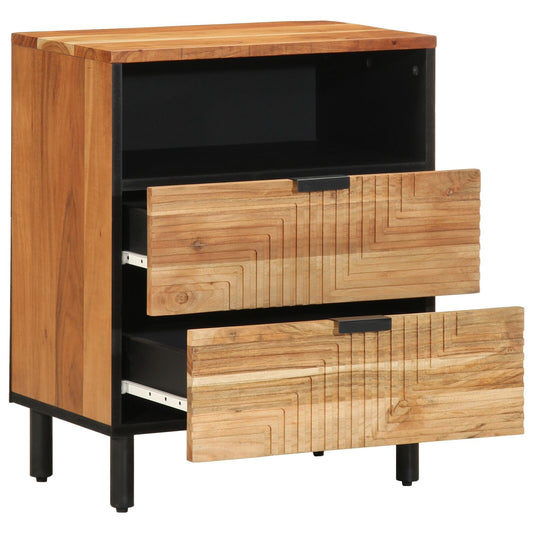 Nattbord Sengbord Tre 50x33x62 cm Massivt akasietre
