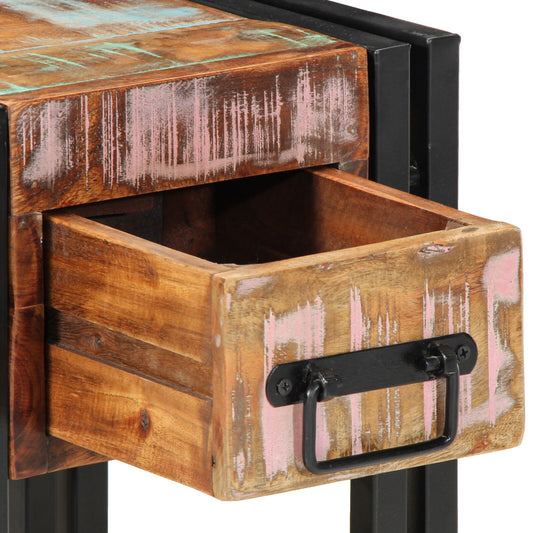 Nattbord Sengbord Tre Gjenvunnet Heltre 40x40x40 cm