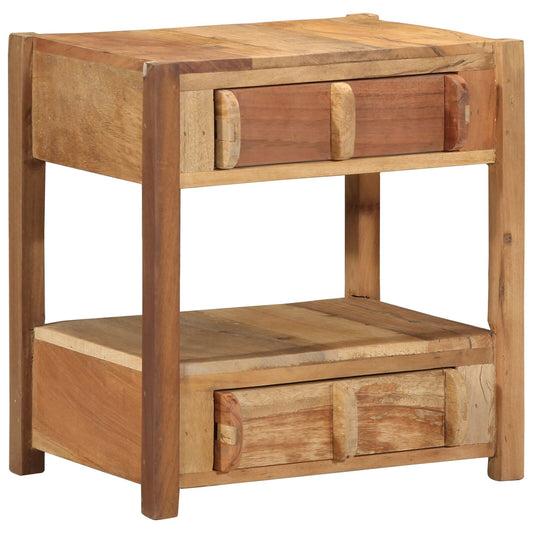 Sidebord Gammelt Tre 43x32x46 cm Solid Tre Gjenbrukt