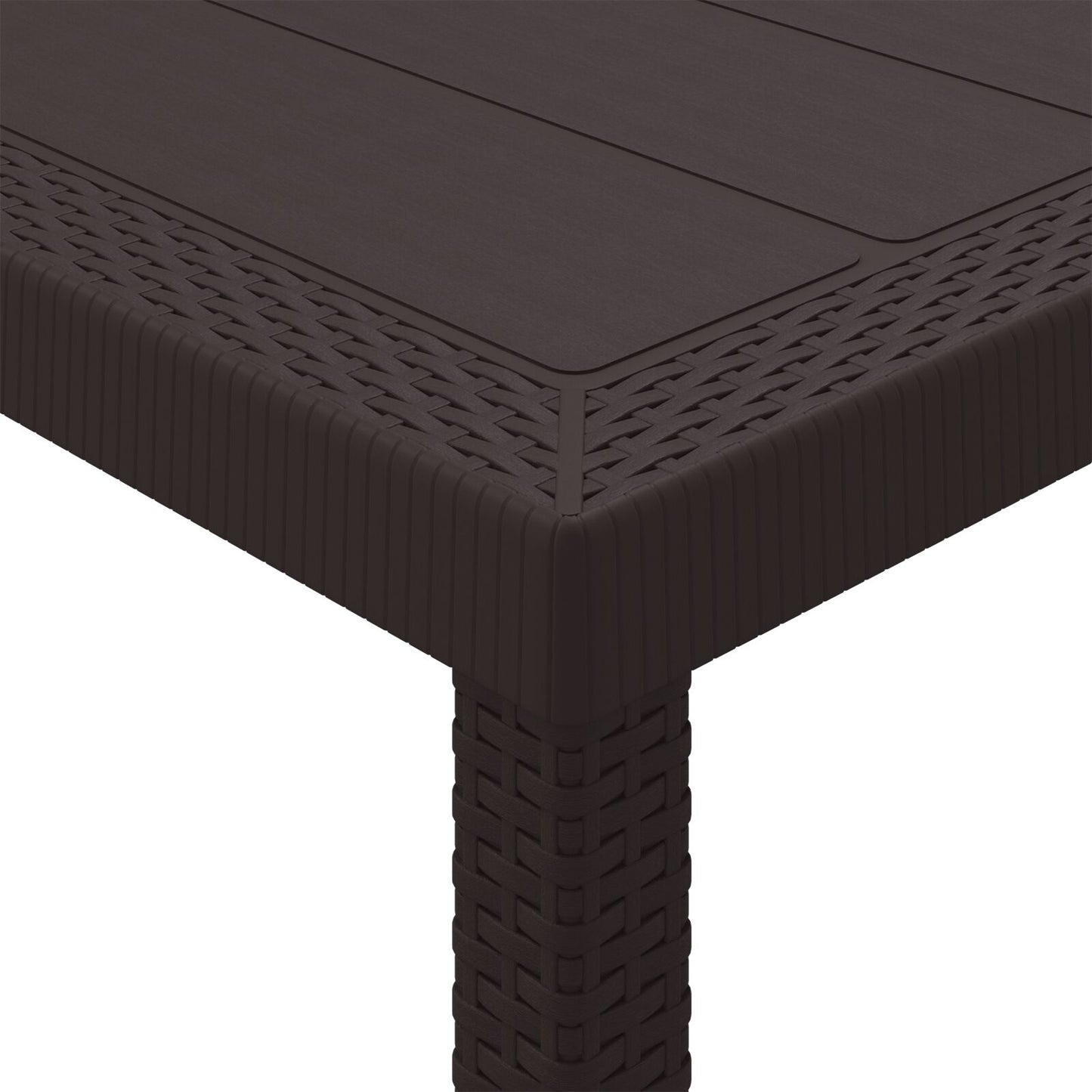Hagebord Polypropen Bord Brunt Stor Lettvekts Spisebord
