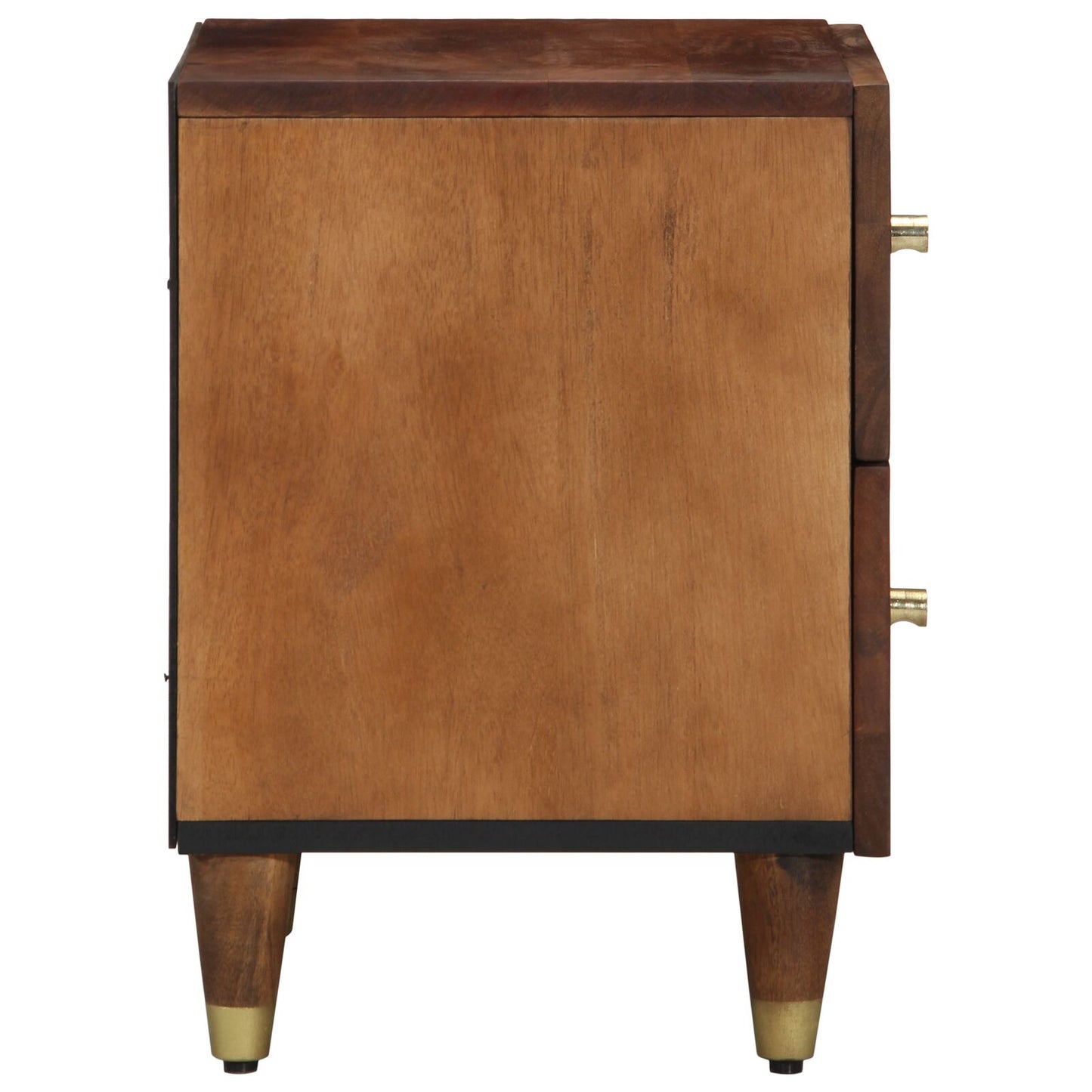 Balkongbord Sengebord Honningbrun Solid Sheeshamtre 40 x 33 x 46 cm Sengebord