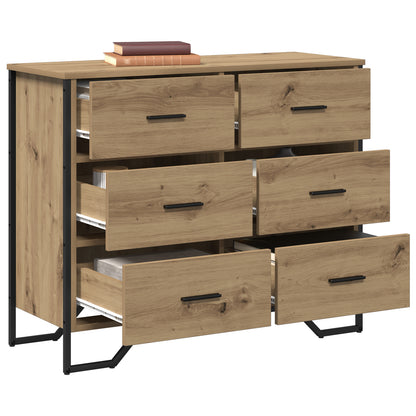 Kommode Brun Eik 91x35.5x74.5 cm