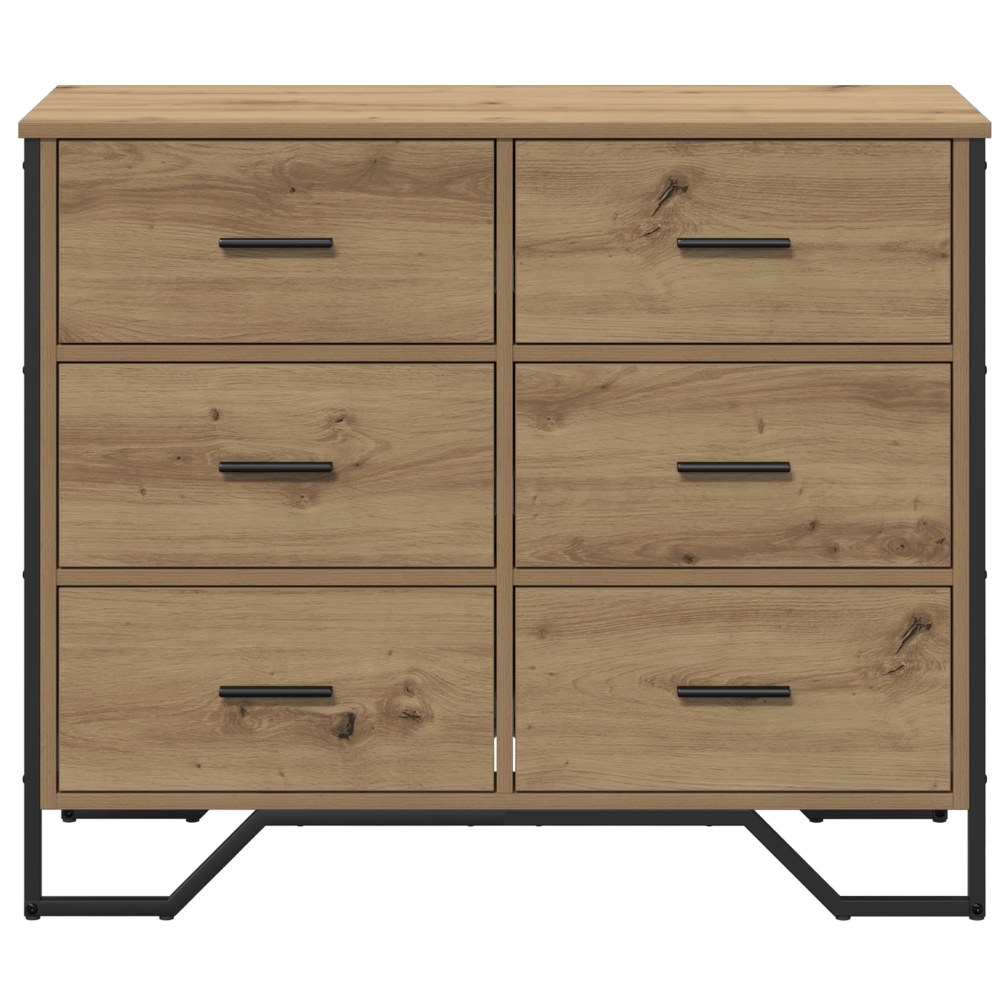 Kommode Brun Eik 91x35.5x74.5 cm