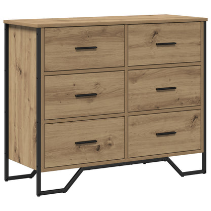 Kommode Brun Eik 91x35.5x74.5 cm
