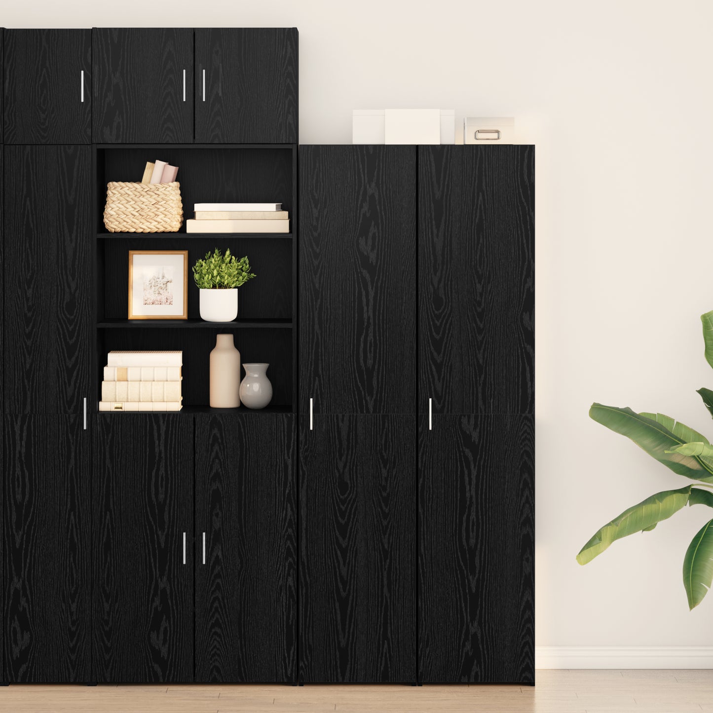 Skap Svart Eik 40x42.5x185 cm