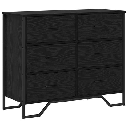 Kommode Svart Eik 91x35.5x74.5 cm