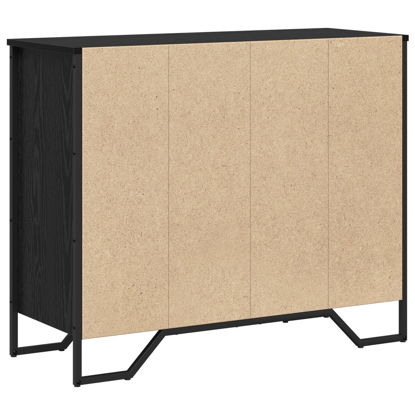 Kommode Svart Eik 91x35.5x74.5 cm