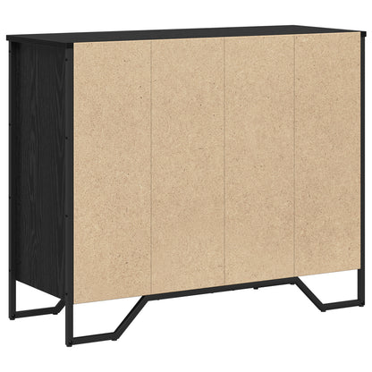 Kommode Svart Eik 91x35.5x74.5 cm