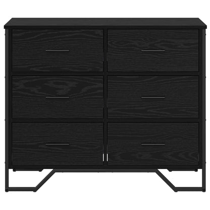 Kommode Svart Eik 91x35.5x74.5 cm