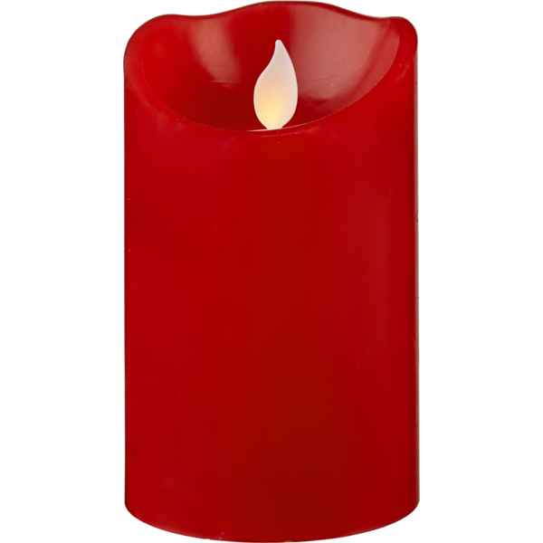 LED Ljus Batteri Blockljus M-Twinkle Röd 7,5x12,5cm