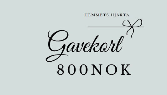 Gavekort - 800:- nok